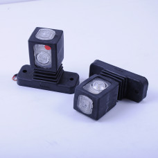 Габарит "ріжки" прямий 9,5см 12/24v червоний+білий+жевтий LED "MRT" Л-079 (2шт)