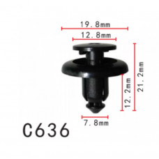 Кліпси C0636 розпірні MAZDA, TOYOTA, HONDA (BC1D56145, BC1D-56-145, 11481 (уп.100шт)