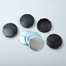 Ковпачки на титани 60/55мм хром/прямий Пустий KOD 004 (4шт)