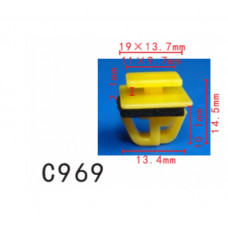 Кліпси C0969 молдингу/дверей HYUNDAI,KIA,NISSAN, SUZUKI,TOYOTA, (87758-35000, 8775835000 ( уп. 100