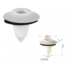 Кліпси C3705 молдинг / заднє крило / решітка радіаторна BMW (51717154239) ( уп. 100 шт.)