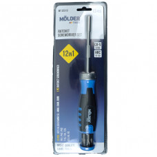 Викрутка реверсивна з комплектом насадок 12в1 "Molder" (МТ32313) (6шт/уп)