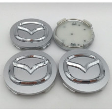 Ковпачки на титани "MAZDA" (56/50мм) Сірий