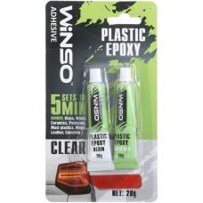 Клей епоксидний 20g Прозорий 5 Min Plastic Epoxy 300400 "Winso" (12шт/ящ)