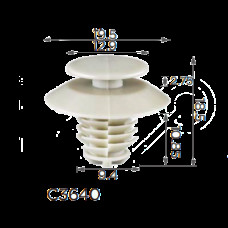Кліпси C3640 обшивки дверей (універсальні) ( уп. 100 шт)