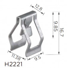 Скоба H2221 VW, AUDI, SEAT, SKODA (1J0858137B, 16540) ( уп. 100 шт.)