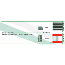 Молдинг порогів Лада гумовий (SAHLER) SH 350 (ВАЗ 2101-07)