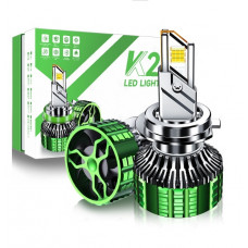 Лампа LED H4 радіатор+кулер 190w/17200lm K22 7055 Chip 6000K/IP68/12-24v(Canbus)+500%
