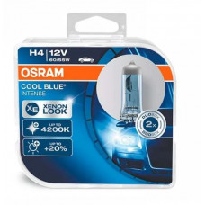 Лампа 12V H4 60/55W 4200K +20% Cool Blue "Osram" (Box-2шт) (64193CBI-HCB BOX) (синя уп) АКЦІЯ