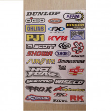 Наліпка-декаль "Газета" велика кольорова 31х20см "DUNLOP" (1шт)