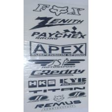 Наліпка-декаль "Газета" Чорна 48х20см "FOX" (1шт)