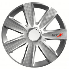 Ковпаки Elegant "GTX carbon SILVER " 15" (4 шт./уп)