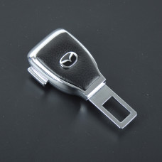 Заглушка ременя безпеки метал "Mazda" (1шт) цинк.сплав + шкіра + вхід під ремінь (№5)