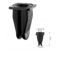 Кліпси C1184 під саморіз MERCEDES, BMW (000-988-16-25, 0009881625, 14665) ( уп. 100 шт.)