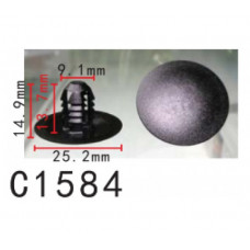 Кліпси C1584 обшивки капота VW, AUDI, SEAT, SKODA, FORD (678518, 10290) (уп.100шт)