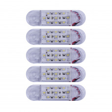 Габарит - білий - 85х25мм - 12/24V Led 9 діодів - "MRT-23" - К-131 (5шт)