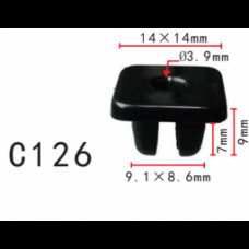 Кліпси C0126 під саморіз (OEM 9018906018, 90189-06018, 82Z16-08001, 82Z1608001, 14643) ( уп. 100 шт.