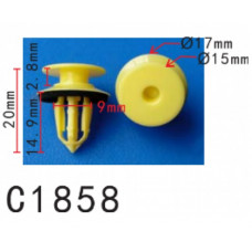 Кліпси C1858 обшивки дверей GM, OPEL, CHEVROLET. BUICK, GMC (11610606, 15296)( уп. 100 шт)