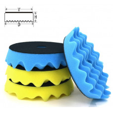 Полірувальний круг на липучці D170/D150/H26мм Жовтий (антигалограмний ) "Adept Elit"