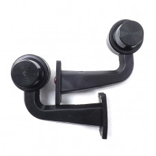 Габарит "ріжки" кривий 18см 12/24v червоний+білий затемнений LED "FLAPS" FR0157-F (2шт)