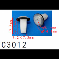Кліпси C3012 під саморіз/кузов HYUNDAI, HONDA, TOYOTA (9751922000, 97519-22000, 14325) ( уп. 100 шт