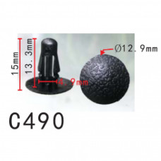Кліпси C0490 ущільнювача капота NISSAN, INFINITI, MAZDA, TOYOTA (76876-W5000, 10874) (уп.100шт)