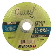 Круг відрізний 125х1,6х22,2 по металу "Vitol" (25) W12516-M