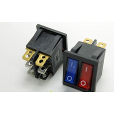 Клавіша №146 червоно-синя велика квардрат.подвійна 12V