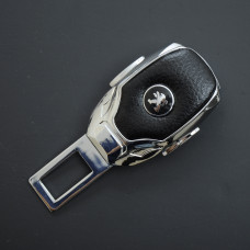 Заглушка ременя безпеки метал "Pegeout" (1шт) цинк.сплав + шкіра (тип №3)