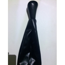 Ручка КПП+ пильник 01 BK Шкір зам (довга) Avtoban