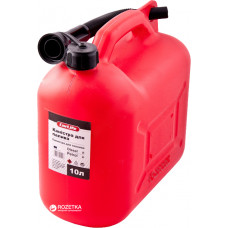 Каністра пластикова 10л "CARLIFE" червона+Лійка (CA10) (5шт)