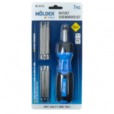 Викрутка реверсивна з комплектом насадок 12в1 "Molder" (МТ32315)