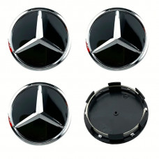 Ковпачки на титани "Mercedes" (60/56мм) чорний