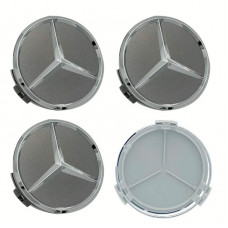 Ковпачки на титани "Mercedes" (75/70мм) графіт