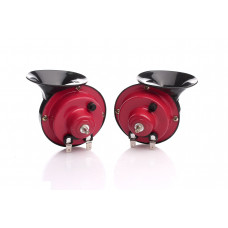 Сигнал 12v равлик 2контактний Ø 85mm "Elegant" 100 720 - червоно-чорний (40шт/ящ)