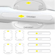 Плівка захисна для дверних ручок Chevrolet силіконова прозора (8шт)