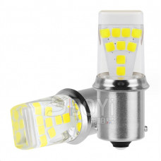 Світлодіод 12V Т25 Білий SMD 24-3030 1,5W у Силіконі №76