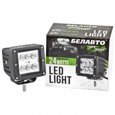 Фара-LED Квадрат 24W 80*75*82mm (4W*6) 10-30V Ближнє/Flood "BELAUTO" (BOL0604 Flood) (1шт)