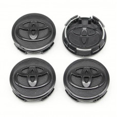 Ковпачки на титани "Toyota" (57/53мм) Чорний,антіхром (2886) 42603-02220, 42603-52110