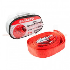 Трос буксирувальний 4,5т 5,0м 50мм/гаки/червоний/Сумка Євро Стандарт (ЄС) "Білавто" (БТ45-5)