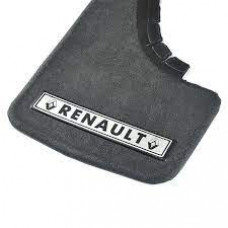 Бризковики малі "Renault" Серебренн. напис, м'яка структурна гума "Mud-Flaps" (2шт)
