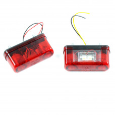 Підсвічування номера 12/24V діодне 4 LED Червоне "YUCEPLAST" УР-110 Туреччина (2шт./уп)