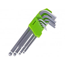 Набір шестигранників 9шт Подовжена+куля H1.5-10мм "Alloid" (HШ-Ш0918) (10шт/уп)