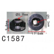 Кліпси C1587 обшивка TOYOTA, LEXUS (9046706169, 90467-06169, 90476-N0301,90476N0301,20015) ( уп100шт