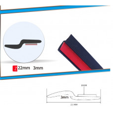 Ущільнювач Z-type 22*3мм EPDM 10м