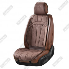 Накидки сидінь з вентиляцією алькантара "Elegant" ANCONA Кавові Передні (700 805)