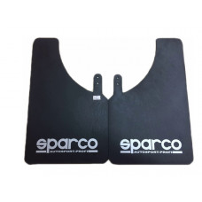 Бризковики малі чорні - 2шт - "SPARCO" - 375х235 (м'які)