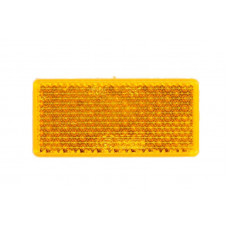 Катафот прямокутний Помаранчевий 10*4,8*0,8см на скотчі L "Stark"