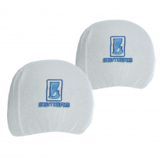 Чохол підголівників SAMARA білий кольоровий логотип