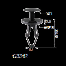 Кліпси C3342 бампер/крило GM 11589294 (100шт)